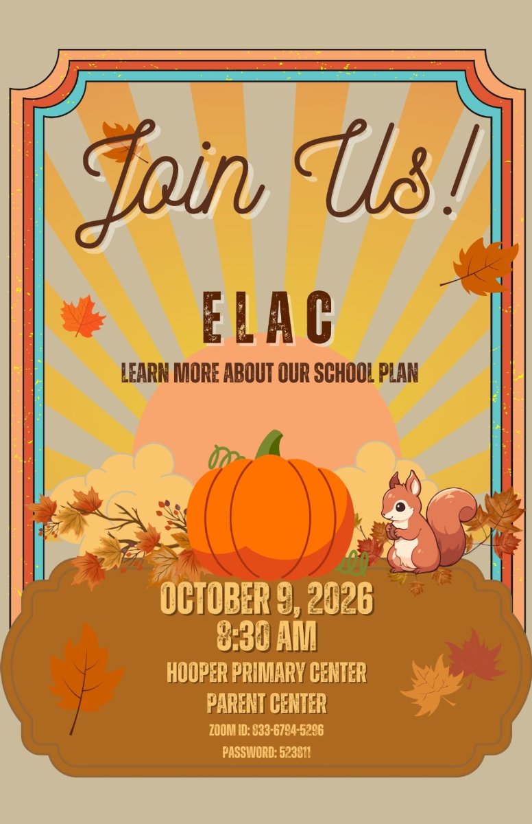 October ELAC flyer